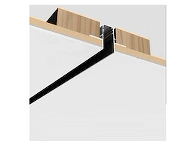 10 x inbouw magnetische rail – 20mm – 48v – 3 meter – zwart - afbeelding 1 van  6