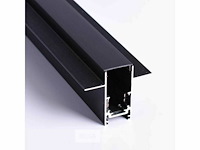 10 x inbouw magnetische rail – 20mm – 48v – 3 meter – zwart - afbeelding 3 van  6