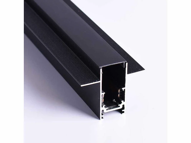 10 x inbouw magnetische rail – 20mm – 48v – 3 meter – zwart - afbeelding 2 van  5