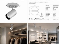 10 x inbouw monopoint rail adapter – zilver - recessed monopoint - afbeelding 1 van  1