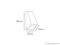 10 x intec popup wandarmatuur bruin - afbeelding 3 van  6