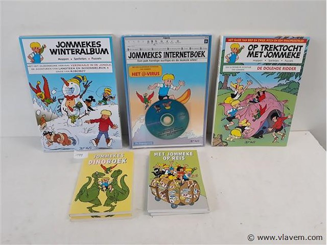 10 x jommekes doe-kleur en leesboek 5 assorti - afbeelding 1 van  2