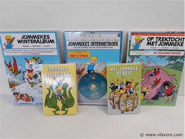10 x jommekes doe-kleur en leesboek 5 assorti - afbeelding 2 van  2