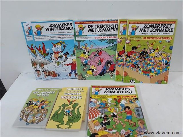 10 x jommekes doe-kleur en leesboek mix - afbeelding 1 van  2