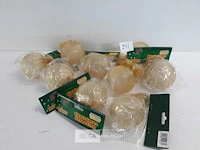 10 x kerstbal pvc bal in zakje 7 cm