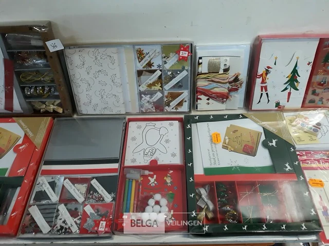 10 x kerstkaarten maak zelf je kaart - afbeelding 3 van  3
