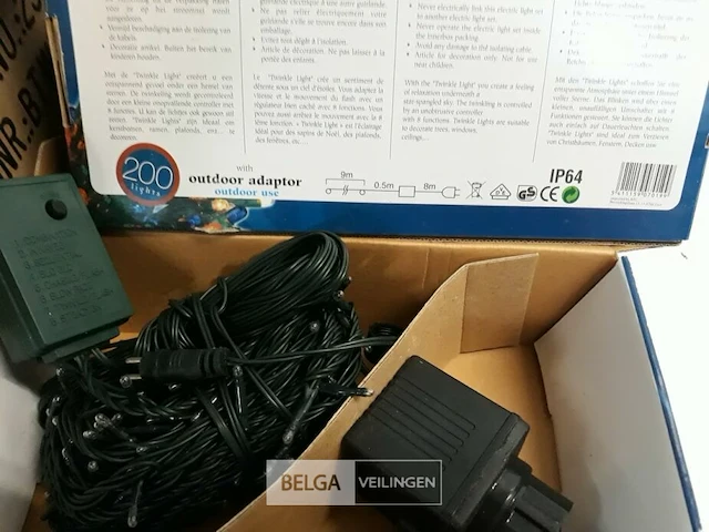 10 x kerstlampen 200 l classic twinkel 8 programma's - afbeelding 3 van  3