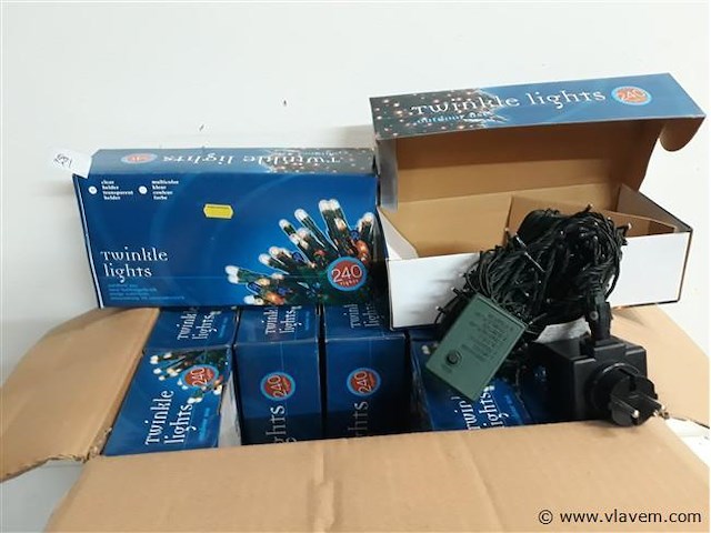 10 x kerstlampen 240 l classic twinkel 8 programma's - afbeelding 1 van  2