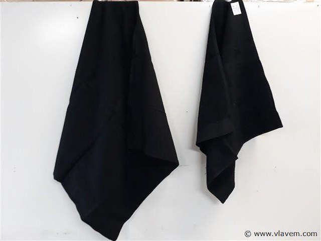 10 x keukenhanddoek mix zwart - afbeelding 2 van  2