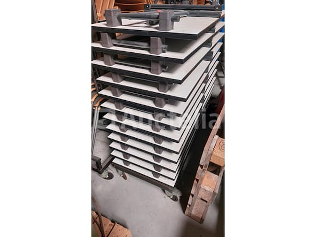 10 x klaptafels drisag 140 x 60 inclusief kar - afbeelding 3 van  6