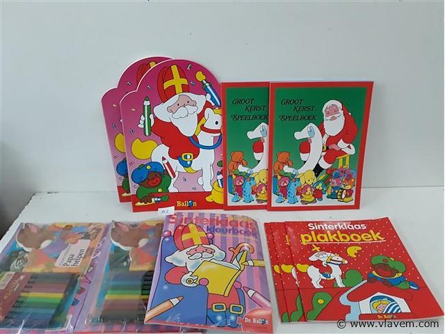 10 x kleurboek sinterklaas 4 assorti - afbeelding 1 van  2