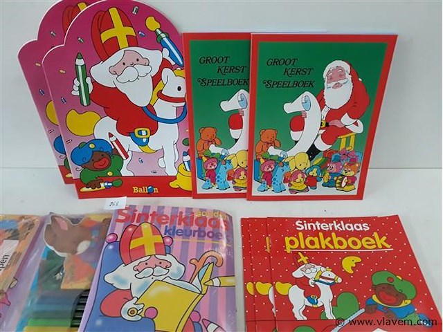 10 x kleurboek sinterklaas 4 assorti - afbeelding 2 van  2