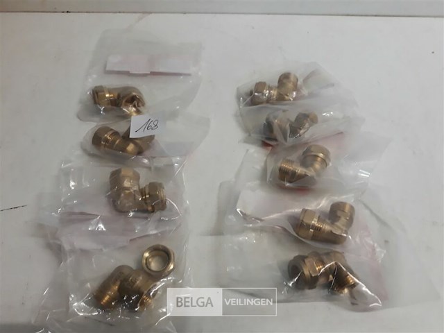 10 x knelkoppeling bocht koper 15 mm ½ 2 assorti - afbeelding 2 van  3