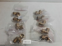 10 x knelkoppeling bocht koper 15 mm ½ 2 assorti - afbeelding 2 van  3