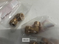 10 x knelkoppeling bocht koper 15 mm ½ 2 assorti - afbeelding 3 van  3