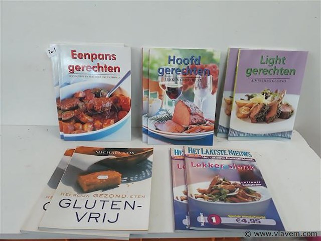 10 x kookboek 5 verschillende - afbeelding 1 van  2