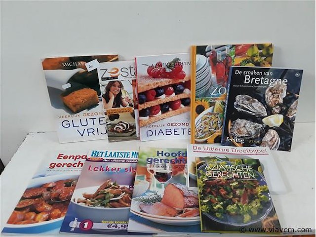 10 x kookboek 5 verschillende - afbeelding 1 van  2