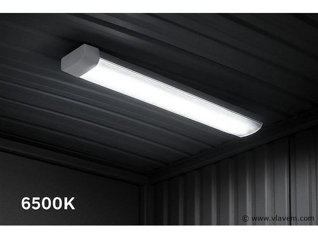 10 x led-batten 120w met lens – 120cm – 6500k koud wit - afbeelding 1 van  5