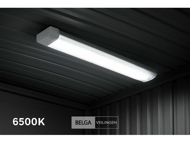 10 x led-batten 120w met lens – 120cm – 6500k koud wit - afbeelding 1 van  6
