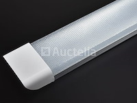 10 x led-batten met lens – 120w – 120cm – 6500k koud wit – tetra-lens - afbeelding 1 van  5
