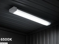 10 x led-batten met lens – 120w – 120cm – 6500k koud wit – tetra-lens - afbeelding 2 van  6