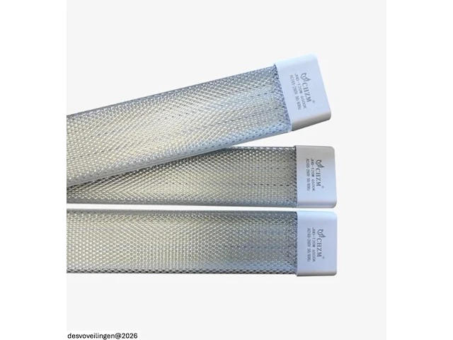 10 x led-batten met lens – 120w – 120cm – 6500k koud wit – tetra-lens - afbeelding 6 van  6