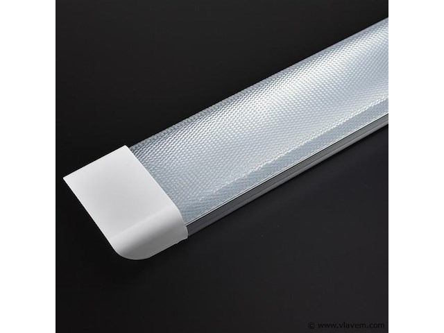 10 x led-batten met lens – 120w – 120cm – 6500k koud wit – tetra-lens - afbeelding 2 van  5