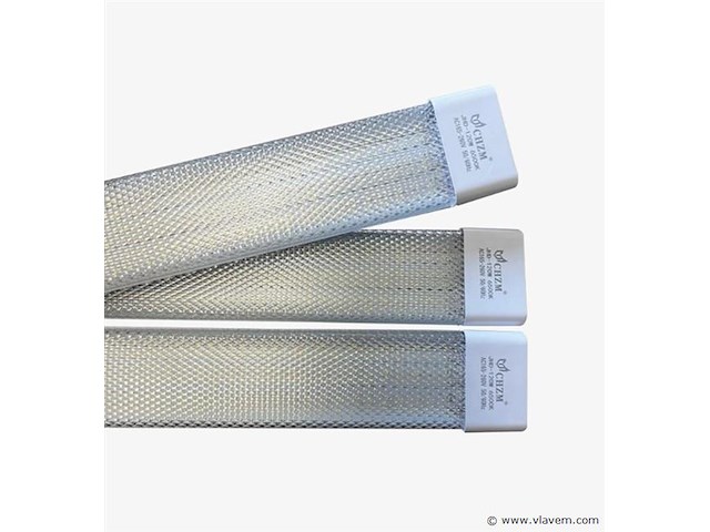 10 x led-batten met lens – 120w – 120cm – 6500k koud wit – tetra-lens - afbeelding 5 van  5
