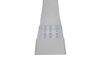 10 x led-batten met lens – 120w – 120cm – 6500k koud wit – tetra-lens - afbeelding 4 van  5
