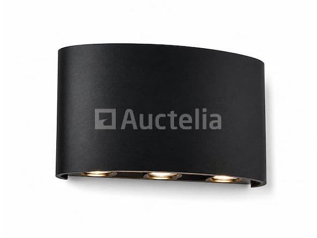 10 x led buiten wandlamp – 6w – 4200k neutraal wit - zwart – ip65 – proton-6 - afbeelding 5 van  5
