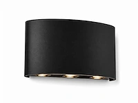 10 x led buiten wandlamp – 6w – 4200k neutraal wit - zwart – ip65 – proton-6 - afbeelding 4 van  15