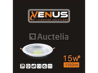 10 x led downlight – 15w – 3000k warm wit – ip20 - afbeelding 5 van  5