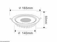 10 x led downlight – 15w – 6500k koud wit – ip20 - afbeelding 5 van  6