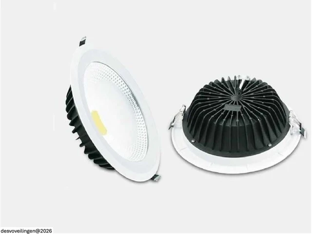 10 x led downlight – 30w – 6500k koud wit – cob – ip20 - afbeelding 3 van  5