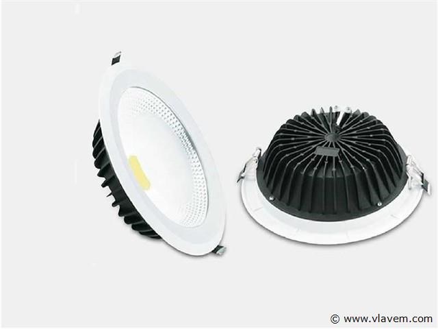 10 x led downlight – 30w – 6500k koud wit – cob – ip20 - afbeelding 2 van  4