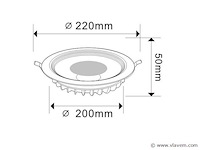 10 x led downlight – 30w – 6500k koud wit – cob – ip20 - afbeelding 4 van  4