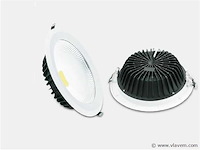 10 x led downlight – 30w – 6500k koud wit – cob – ip20 - afbeelding 2 van  4