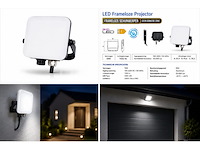 10 x led frameless floodlight 10w – 6400k koud wit – ip66 – pegasus-10 - afbeelding 2 van  5