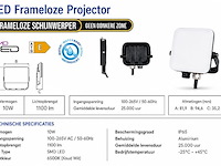 10 x led frameless floodlight 10w – 6400k koud wit – ip66 – pegasus-10 - afbeelding 1 van  5