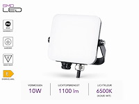 10 x led frameless floodlight 10w – 6400k koud wit – ip66 – pegasus-10 - afbeelding 2 van  5