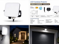 10 x led frameless floodlight 10w – 6400k koud wit – ip66 – pegasus-10 - afbeelding 5 van  5