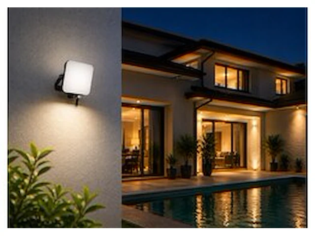 10 x led frameless floodlight 10w – 6400k koud wit – ip66 – pegasus-10 - afbeelding 1 van  6