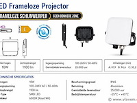 10 x led frameless floodlight 10w – 6400k koud wit – ip66 – pegasus-10 - afbeelding 4 van  5
