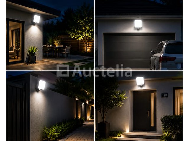 10 x led frameless floodlight 20w – 6400k koud wit – ip66 – pegasus-20 - afbeelding 1 van  5