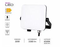 10 x led frameless floodlight 30w – 6400k koud wit – ip66 – pegasus-30 - afbeelding 5 van  5