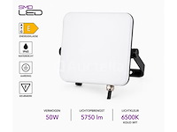 10 x led frameless floodlight 50w – 6400k koud wit – ip66 – pegasus-50 - afbeelding 1 van  5