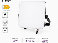 10 x led frameless floodlight 50w – 6400k koud wit – ip66 – pegasus-50 - afbeelding 2 van  5