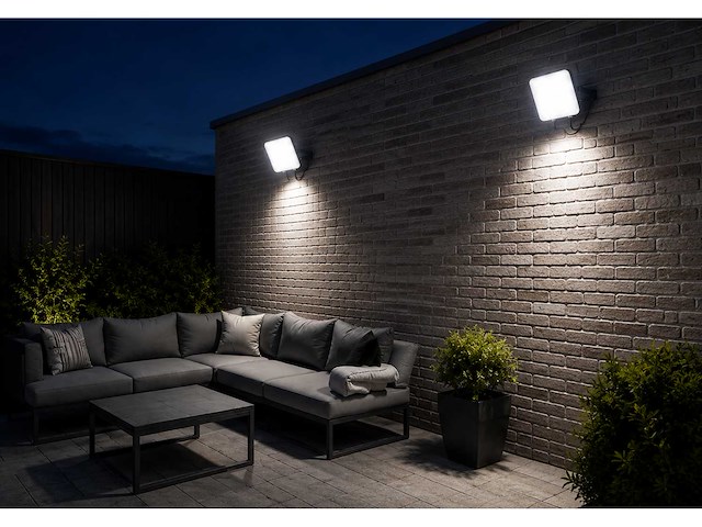10 x led frameless floodlight 50w – 6400k koud wit – ip66 – pegasus-50 - afbeelding 1 van  5