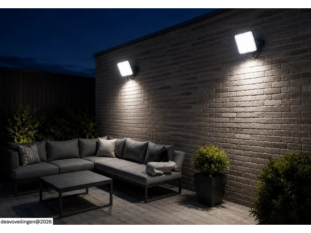 10 x led frameless floodlight 50w – 6400k koud wit – ip66 – pegasus-50 - afbeelding 2 van  6