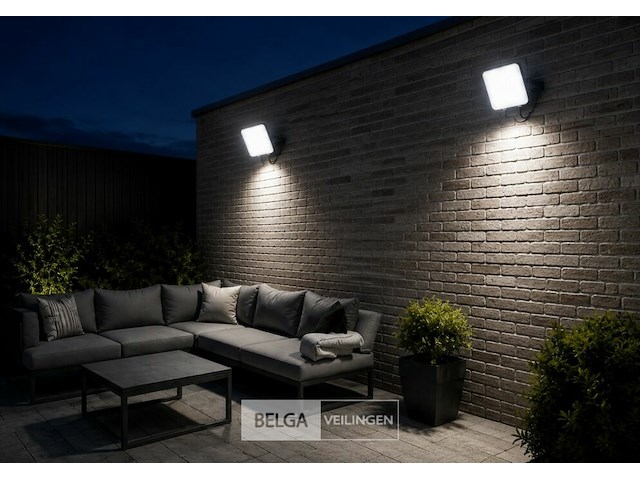 10 x led frameless floodlight 50w – 6400k koud wit – ip66 – pegasus-50 - afbeelding 2 van  6